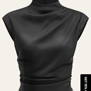 Commense Sleek Black Women's Blouse